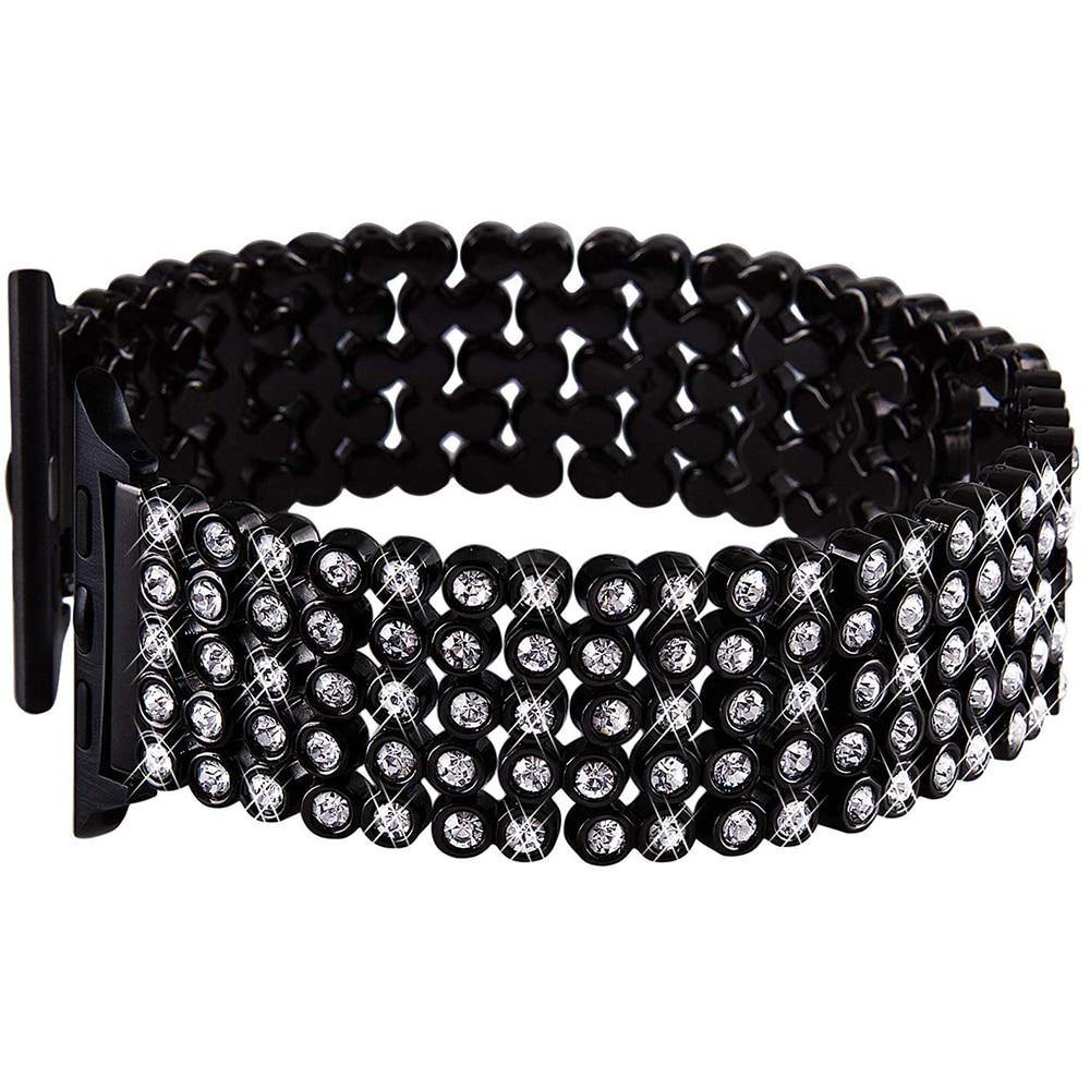 Pebble Diamond Steel Interlock - Luxe Strap