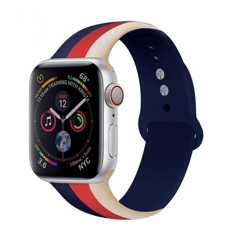 Silicone Stripe Sport Band - Luxe Strap