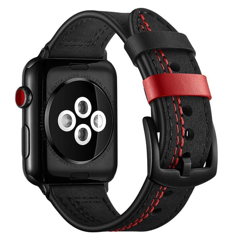Stitched Suede Line Leather - Luxe Strap