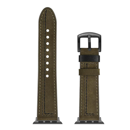 Stitched Suede Line Leather - Luxe Strap