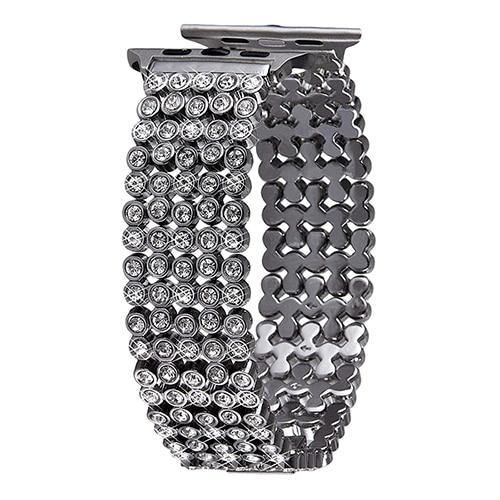 Pebble Diamond Steel Interlock - Luxe Strap