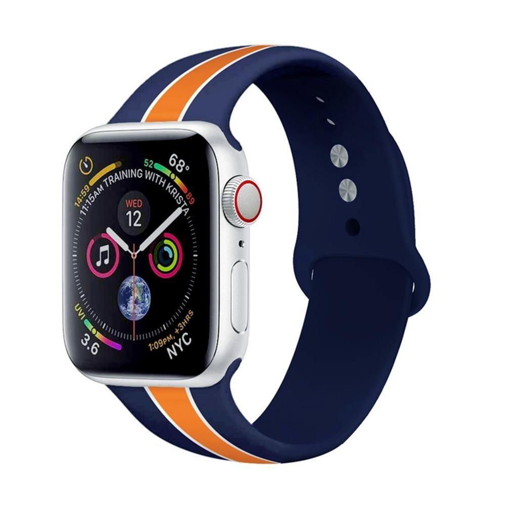 Silicone Stripe Sport Band - Luxe Strap