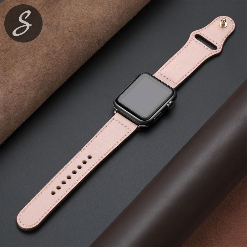 Button Buckle Leather