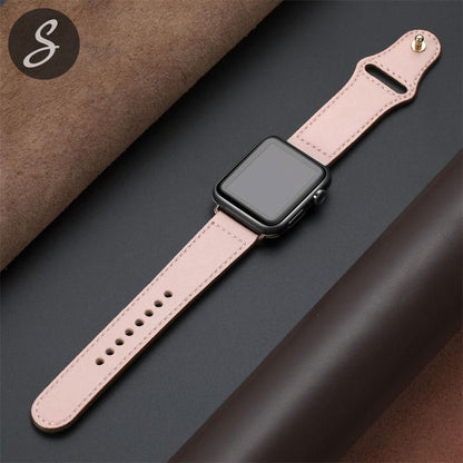 Button Buckle Leather