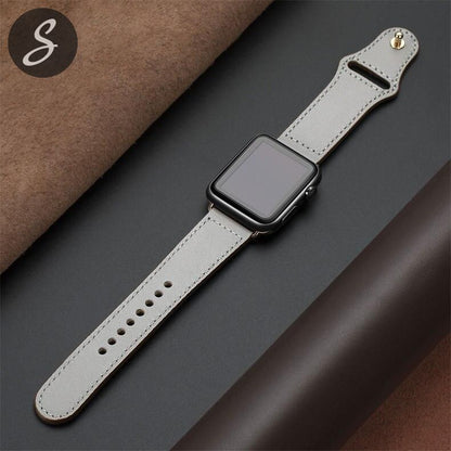 Button Buckle Leather