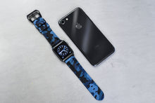 Load image into Gallery viewer, Navy Camo Apple Watch Strap - Apple Watch Strap - Le Luxe Straps
