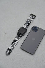 Load image into Gallery viewer, White Snow Camo Apple Watch Strap - Apple Watch Strap - Le Luxe Straps
