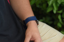 Load image into Gallery viewer, Navy Rubber Apple Watch Strap - Apple Watch Strap - Le Luxe Straps

