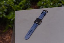 Load image into Gallery viewer, Navy Rubber Apple Watch Strap - Apple Watch Strap - Le Luxe Straps
