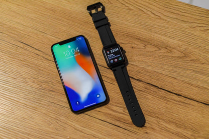 Black Rubber Apple Watch Strap - Apple Watch Strap - Le Luxe Straps