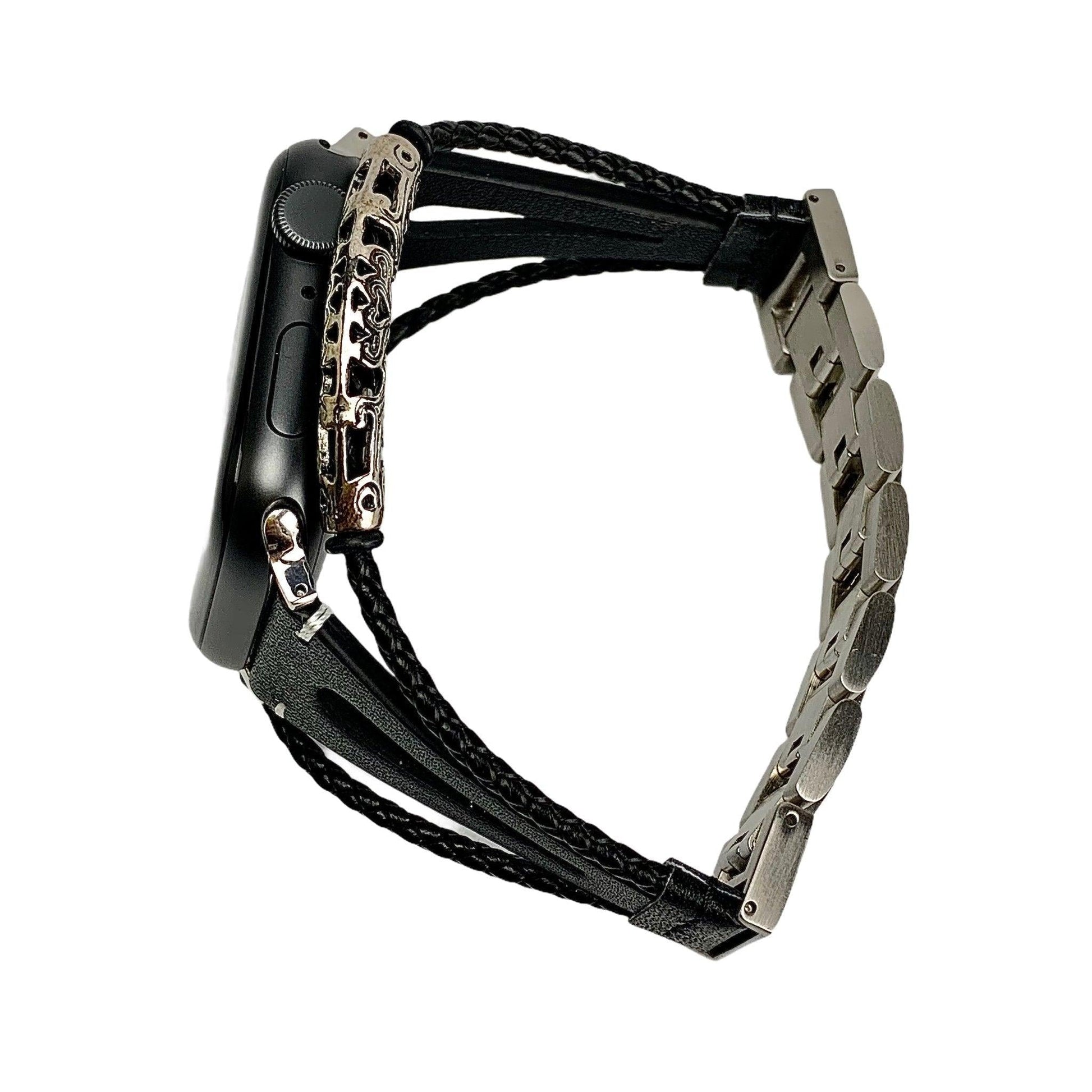 Erato Handmade Leather Band For Apple Watch 1-7, SE (2 Colours) - Burnana Concept 