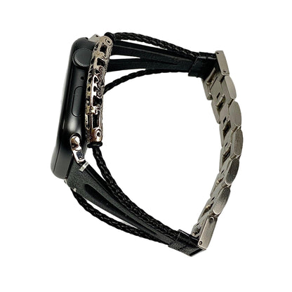Erato Handmade Leather Band For Apple Watch 1-7, SE (2 Colours) - Burnana Concept 