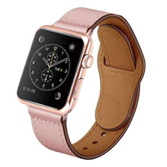 Button Buckle Leather