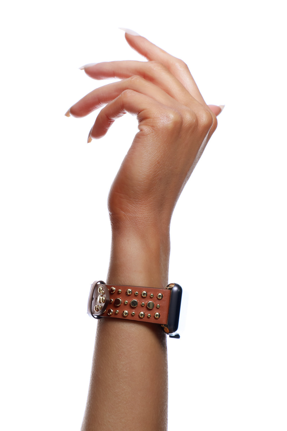 Brown Cosmos Leather Watchband