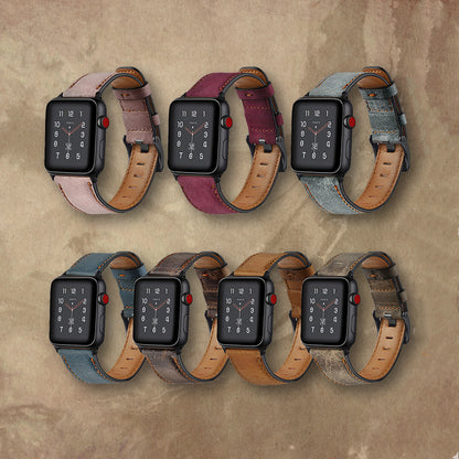 2022 new vintage cowhide leather comfortable and breathable strap