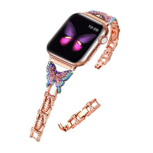 Load image into Gallery viewer, Alloy Butterfly Apple Watch Strap
