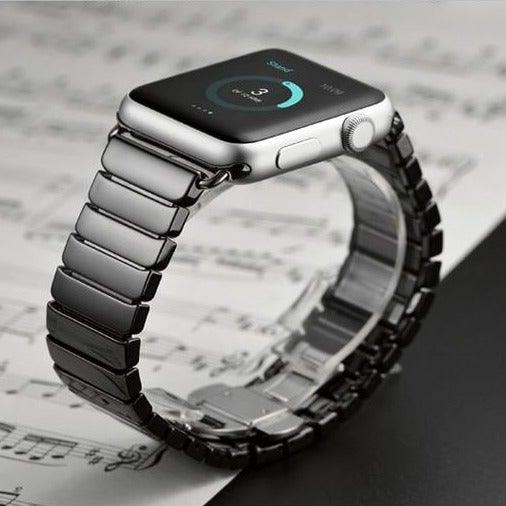 Helios Ceramic Band Compatible With Apple Watch  (2 Colours) - Burnana Concept 