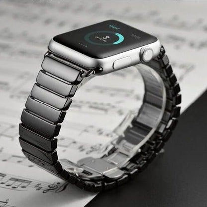 Helios Ceramic Band Compatible With Apple Watch  (2 Colours) - Burnana Concept 