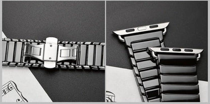 Helios Ceramic Band Compatible With Apple Watch  (2 Colours) - Burnana Concept 