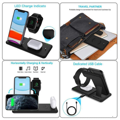 15W Qi Fast Wireless Charger Stand - Luxe Strap