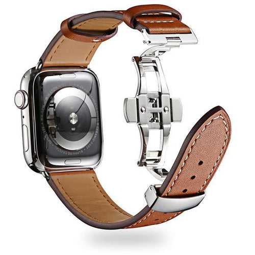 Square Steel Buckle Leather Strap - Luxe Strap