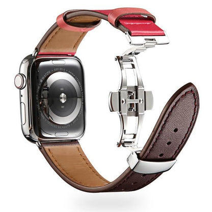 Square Steel Buckle Leather Strap - Luxe Strap
