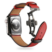 Load image into Gallery viewer, Square Steel Buckle Leather Strap - Luxe Strap
