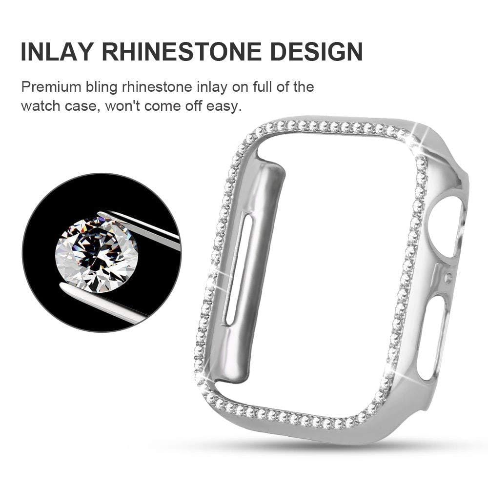 Quasar Protective Diamond Case Compatible With Apple Watch - Elegance & Splendour