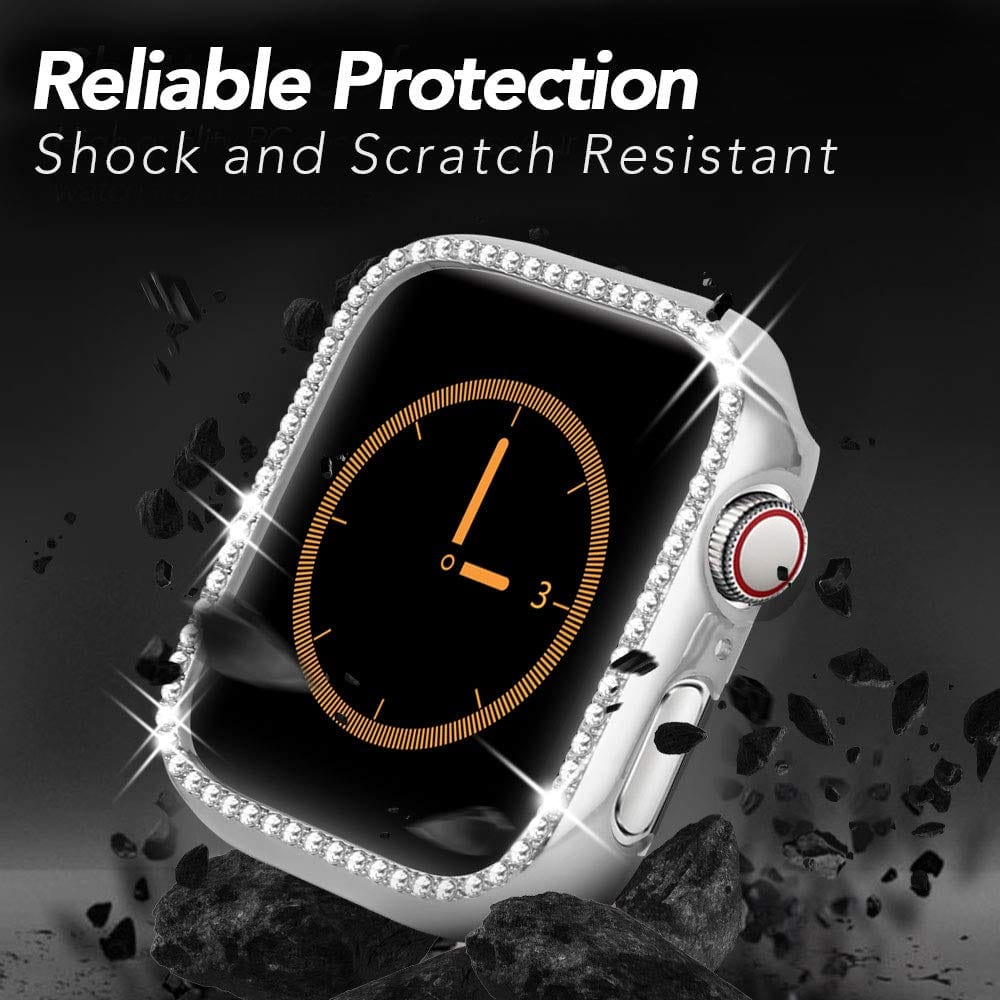 Quasar Protective Diamond Case Compatible With Apple Watch - Elegance & Splendour