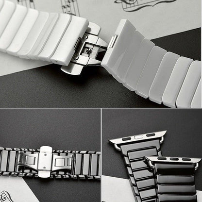Helios Ceramic Band Compatible With Apple Watch  (2 Colours) - Burnana Concept 