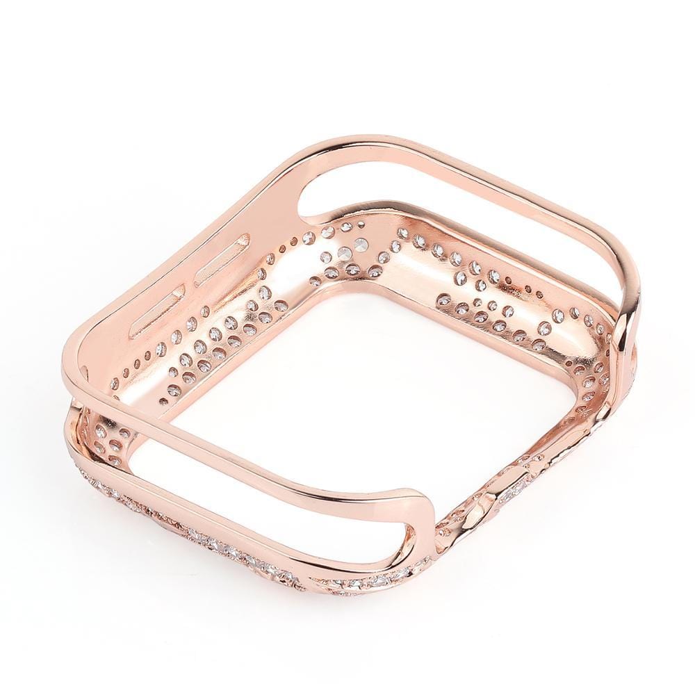 Armor Carved Diamond Protective Case Compatible With All Apple Watch Series - Elegance & Splendour