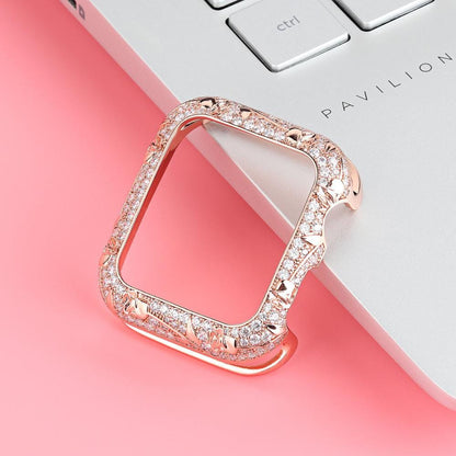 Armor Carved Diamond Protective Case Compatible With All Apple Watch Series - Elegance & Splendour