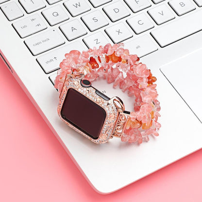Armor Carved Diamond Protective Case Compatible With All Apple Watch Series - Elegance & Splendour