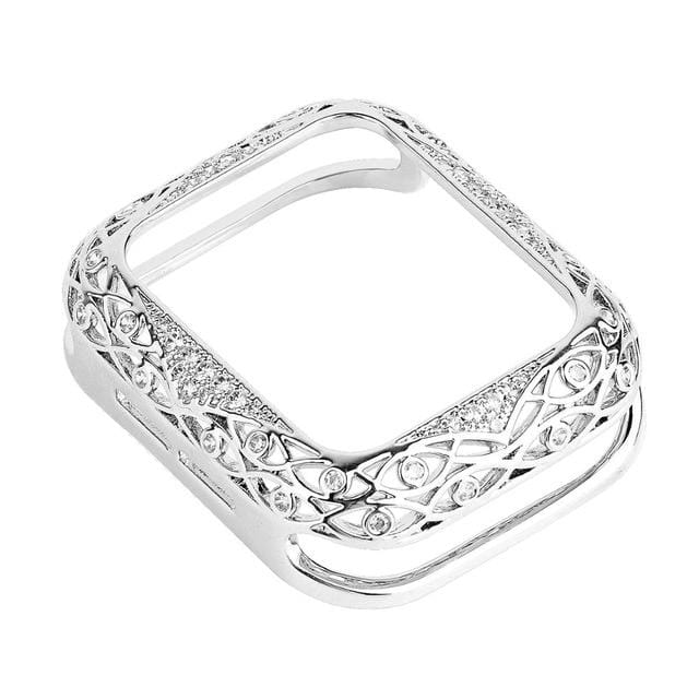 Armor Carved Diamond Protective Case Compatible With All Apple Watch Series - Elegance & Splendour