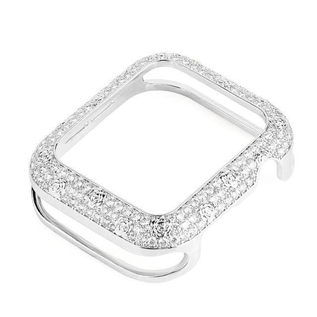 Armor Carved Diamond Protective Case Compatible With All Apple Watch Series - Elegance & Splendour
