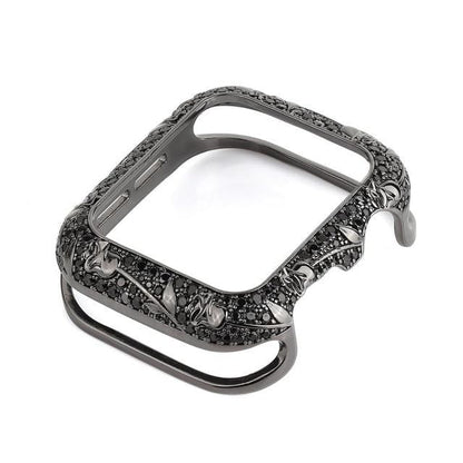 Armor Carved Diamond Protective Case Compatible With All Apple Watch Series - Elegance & Splendour
