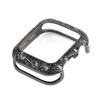 Armor Carved Diamond Protective Case Compatible With All Apple Watch Series - Elegance & Splendour