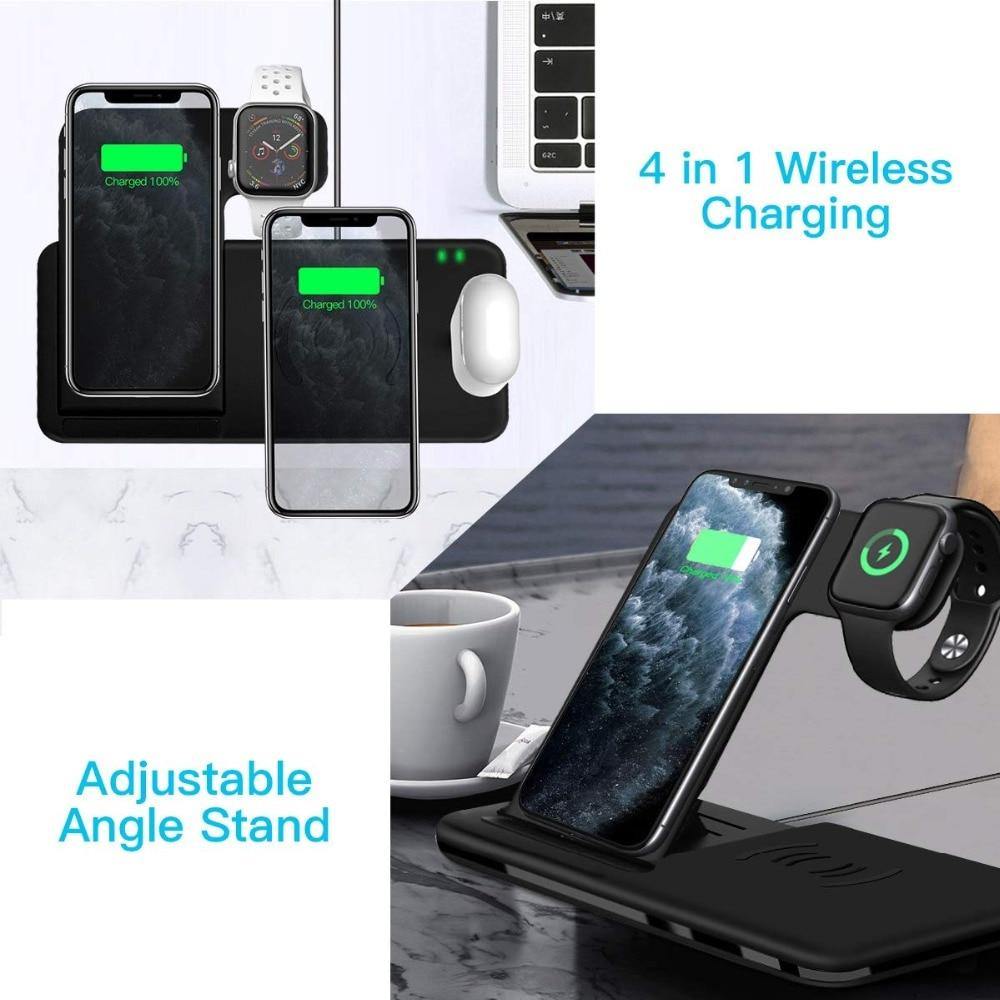 15W Qi Fast Wireless Charger Stand - Luxe Strap