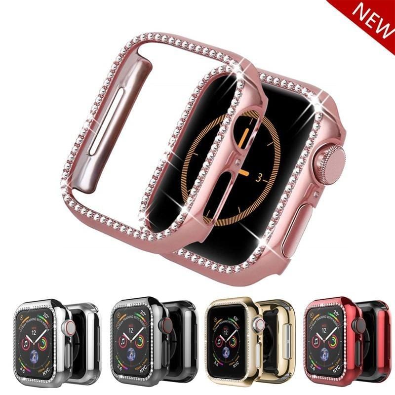 Quasar Protective Diamond Case Compatible With Apple Watch - Elegance & Splendour