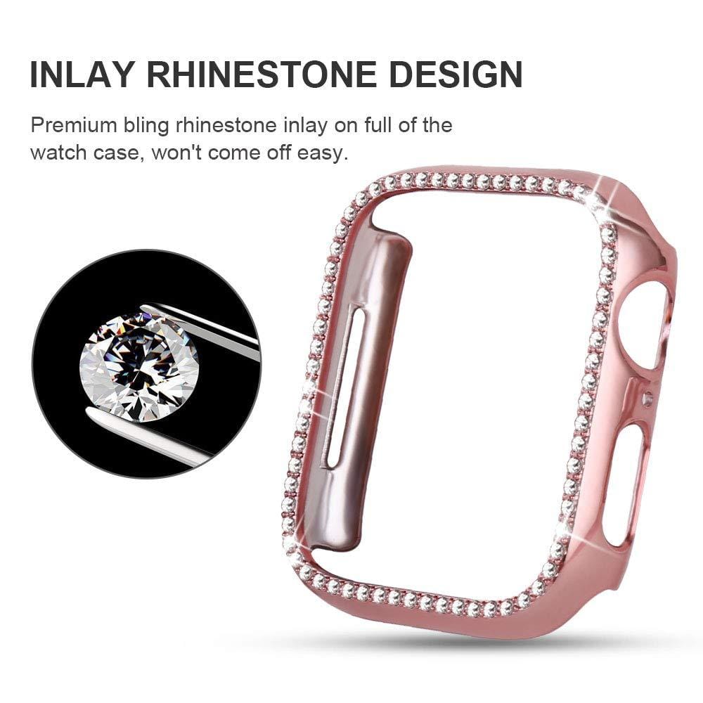 Quasar Protective Diamond Case Compatible With Apple Watch - Elegance & Splendour