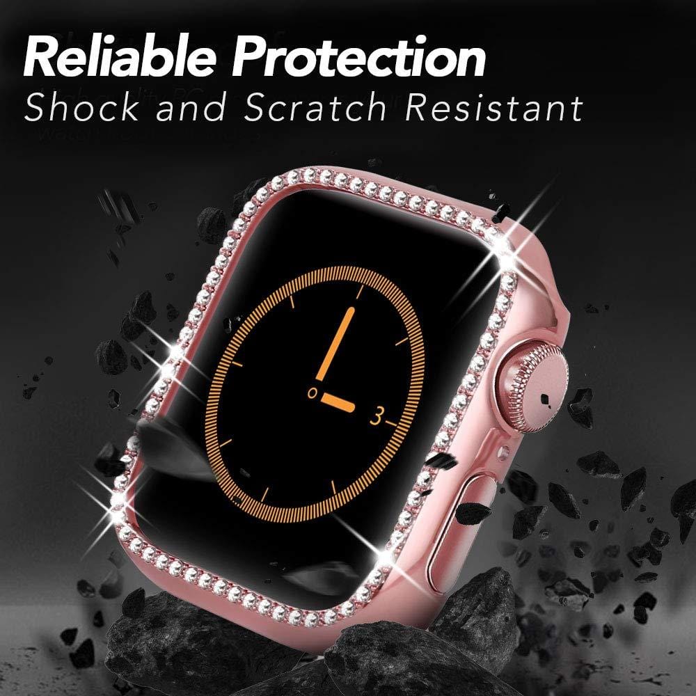 Quasar Protective Diamond Case Compatible With Apple Watch - Elegance & Splendour