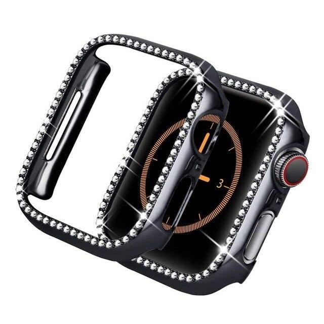 Quasar Protective Diamond Case Compatible With Apple Watch - Elegance & Splendour