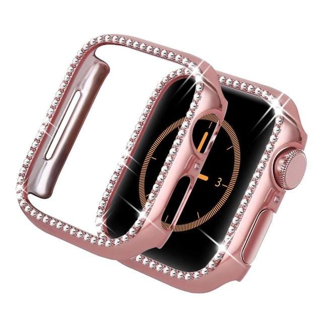 Quasar Protective Diamond Case Compatible With Apple Watch - Elegance & Splendour