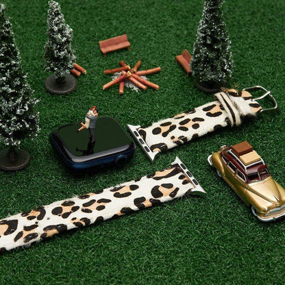 Midnight Zebra Leather x Jungle Collection - Luxe Strap