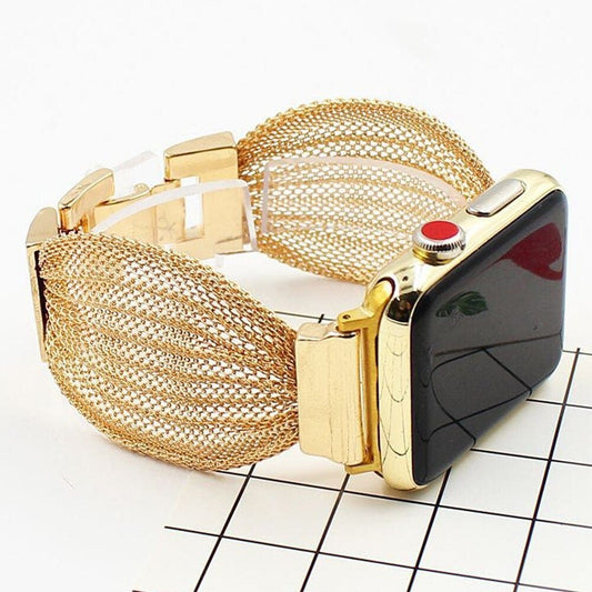 Metal Mesh Butterfly Strap For Apple Watch