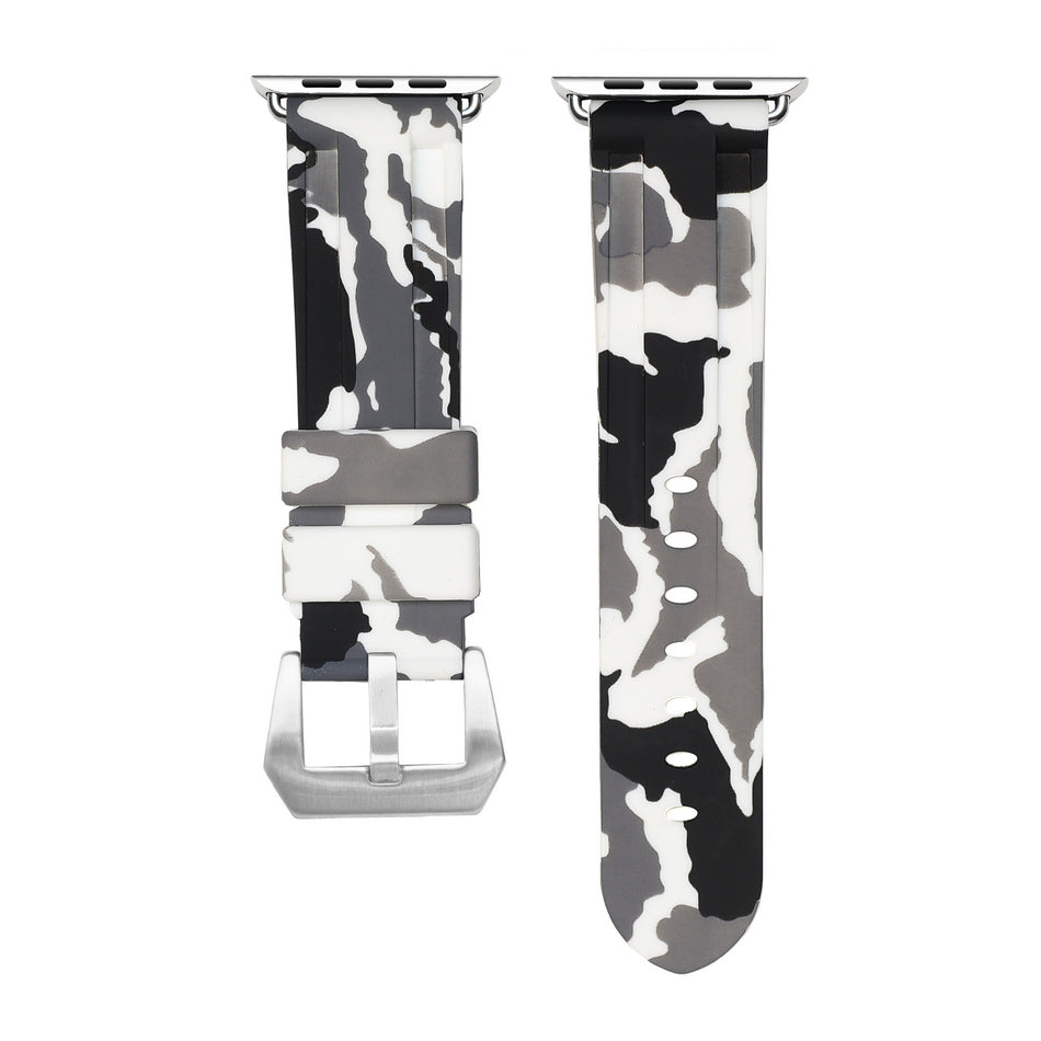 White Snow Camo Apple Watch Strap - Apple Watch Strap - Le Luxe Straps